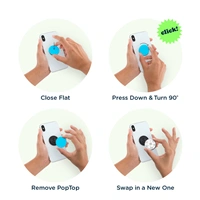 PopSockets PopGrip Gen.2, Enamel Snow Metal, snehov vloky, smaltovan povrch