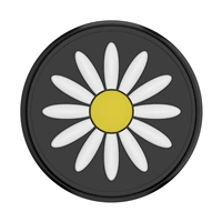 PopSockets PopGrip Gen.2, Festival Daisy Black, 3D margarétka na čiernom podklade