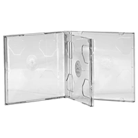 Hama CD Double box, štandardný obal na 2 CD/DVD, priehľadný, balenie 5 ks (cena za balenie)