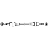 Hama audio kbel jack vidlica-vidlica, 1,5 m, vrecko