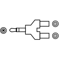 Hama jack vidlica 3,5 mm stereo - 2x jack zsuvka 3,5 mm stereo, rozdvojka, vrecko