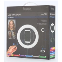 Hama SpotLight FoldUp 102, kruhové LED svetlo 10,2" pre smartfóny, s Bluetooth spúšťou, skladacie