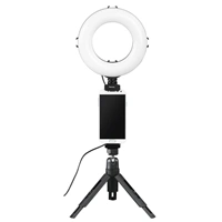 Hama kruhov LED svetlo 6,7" pre smartfny/tablety, s Bluetooth spou a stolnm statvom