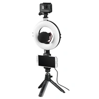 Hama kruhov LED svetlo 6,7" pre smartfny/tablety, s Bluetooth spou a stolnm statvom