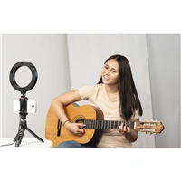 Hama kruhov LED svetlo 6,7" pre smartfny/tablety, s Bluetooth spou a stolnm statvom