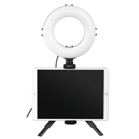 Hama kruhov LED svetlo 6,7" pre smartfny/tablety, s Bluetooth spou a stolnm statvom
