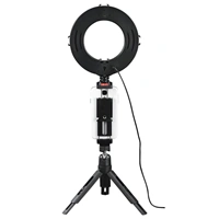 Hama kruhov LED svetlo 6,7" pre smartfny/tablety, s Bluetooth spou a stolnm statvom