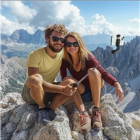 Hama Fancy Stand 70 II, selfie tyčka a statív pre telefón, Bluetooth diaľková spúšť