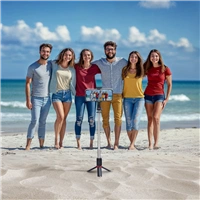 Hama Fancy Stand 70 II, selfie tyčka a statív pre telefón, Bluetooth diaľková spúšť