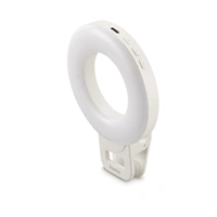 Hama ToGo, LED kruhové selfie svetlo, svorka na mobil, 60 LED, priemer 9,6 cm, nabíjacie