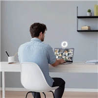 Hama ToGo, LED kruhové selfie svetlo, svorka na mobil, 60 LED, priemer 9,6 cm, nabíjacie