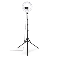Hama SpotLight Steady 120 III, kruhové LED svetlo 12" pre smartfóny, Bluetooth spúšť, statív