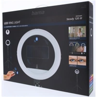 Hama SpotLight Steady 120 III, kruhové LED svetlo 12" pre smartfóny, Bluetooth spúšť, statív