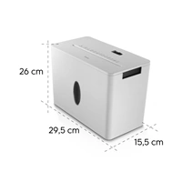Hama Safe X40B, skartovačka, krížový rez, 4 lisy, bezpečnostná úroveň P4 T4 E3, biela