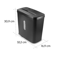 Hama Safe X50, skartovačka, krížový rez, 5 listov, bezpečnostná úroveň P4 T4 E3