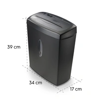 Hama Safe X100CD, skartovačka, krížový rez, 10 listov, bezpečnostná úroveň P4 T4 E3