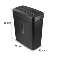 Hama Prime M50CD-B, skartovačka, micro rez, 5 listov, bezpečnostná úroveň P5 T2 E2 O1, čierna