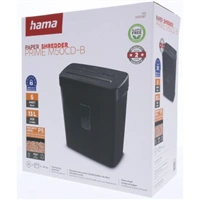Hama Prime M50CD-B, skartovačka, micro rez, 5 listov, bezpečnostná úroveň P5 T2 E2 O1, čierna