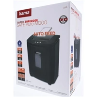 Hama Safe Auto M1200, skartovačka, micro rez, automat. podávač, 120 listov, bezp. úroveň P4 T4 E3
