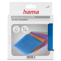 Hama ochranné obaly na CD/DVD, polypropylén, mix farieb, balenie 50 ks (cena za balenie)