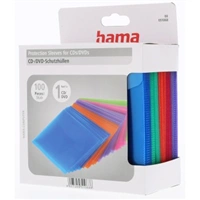 Hama ochranné obaly na CD/DVD, polypropylén, mix farieb, balenie 100 ks (cena za balenie)