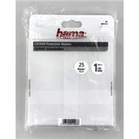 Hama CD/DVD ochrann obal, PP, 25 ks, biely