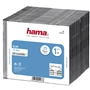 Hama CD Slim Box, obal na 1 cd/dvd, priehľadný/čierny, balenie 25 ks (cena za balenie)
