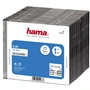 Hama CD Slim Box, obal na 1 cd/dvd, priehľadný/čierny, balenie 25 ks (cena za balenie)