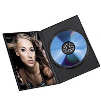 Hama Slim, obal na 1 DVD, s fóliou, čierny, balenie 10 ks (cena za balenie)