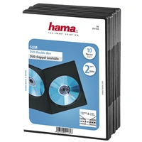 Hama Slim Double, obal na 2 DVD, s fóliou, čierny, balenie 10 ks (cena za balenie)