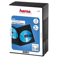 Hama DVD slimbox double, 10 ks, čierny