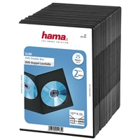 Hama Slim Double, obal na 2 DVD, s fóliou, čierny, balenie 25 ks (cena za balenie)