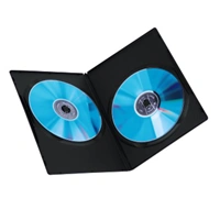 Hama Slim Double, obal na 2 DVD, s fóliou, čierny, balenie 25 ks (cena za balenie)