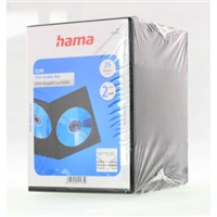 Hama Slim Double, obal na 2 DVD, s fóliou, čierny, balenie 25 ks (cena za balenie)