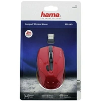 Hama Milano optická bezdrôtová myš, červená (rozbalená)