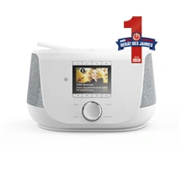 Hama digitálne a internetové rádio DIR3300SBT, FM/DAB/DAB+//ovládanie apkou, Bluetooth, biele