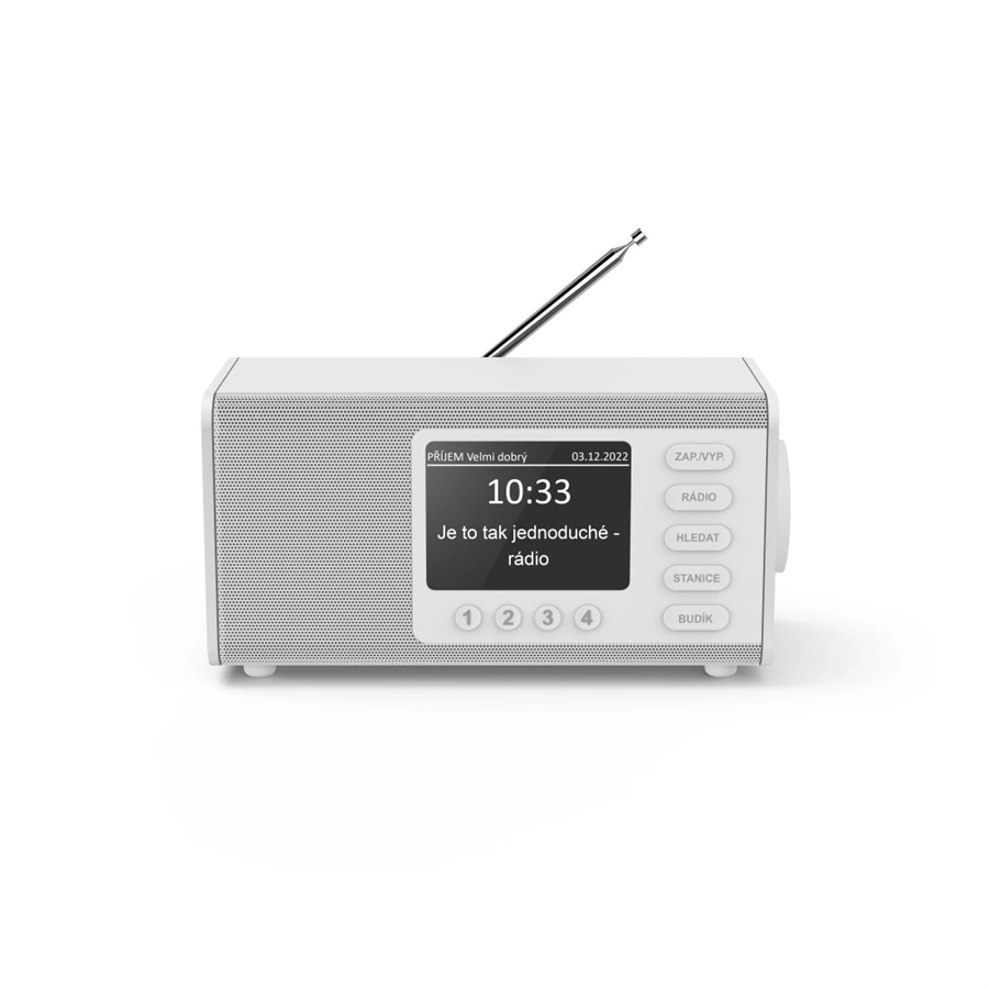 Hama digitálne rádio DR1000, FM/DAB/DAB+, biele