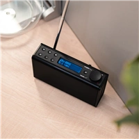 Hama digitálne rádio DR7USB, FM/DAB/DAB+/batériové napájanie, čierne