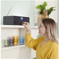 Hama digitálne a internetové rádio DIR1570CBT, DAB+/CD/BT/RX, App ovládanie