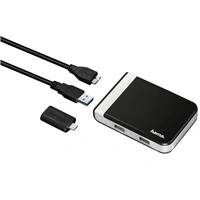 Hama USB 3.1 hub/čítačka kariet s USB-C adaptérom