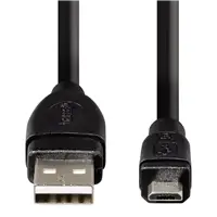 Hama micro USB 2.0 kábel typ A - micro B, 0,25 m, čierny, blister