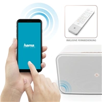 Hama SMART reproduktor SIRIUM2100AMBT, Alexa/Bluetooth, biely (znovn)