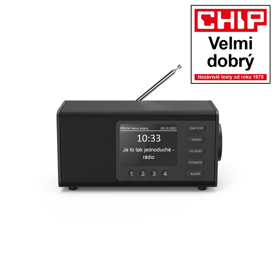 Hama digitálne rádio DR1000, FM/DAB/DAB+, čierne