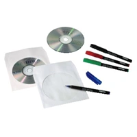 Hama papierové obaly na CD/DVD, biele, balenie 50 ks (cena za balenie)