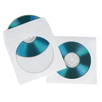 Hama ochranný obal na CD/DVD, 100 ks/bal, biely, balenie PE fólie