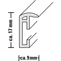 Hama rámček plastový MADRID, strieborná, 21x29,7cm (formát A4) 