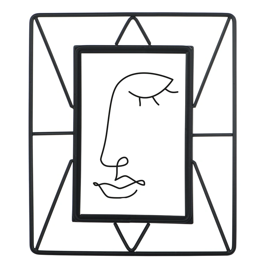Hama portrétový rámček Flint, 10x15 cm, čierny matný