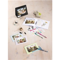 Hama kreatívny set - špirálový album + 3 hárky nálepiek (denník DIY)