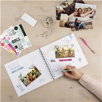 Hama kreatívny set - špirálový album + 3 hárky nálepiek (denník DIY)