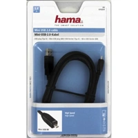 Hama mini USB 2.0 kábel, typ A - mini B (B8), blister